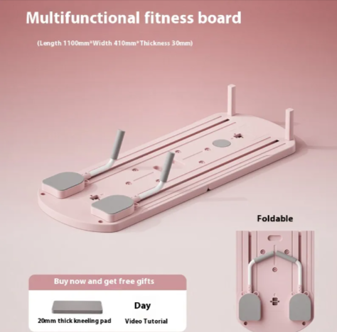 Multifunctional Fitness Board - Core Trainer with Timer, Pink & Purple Options