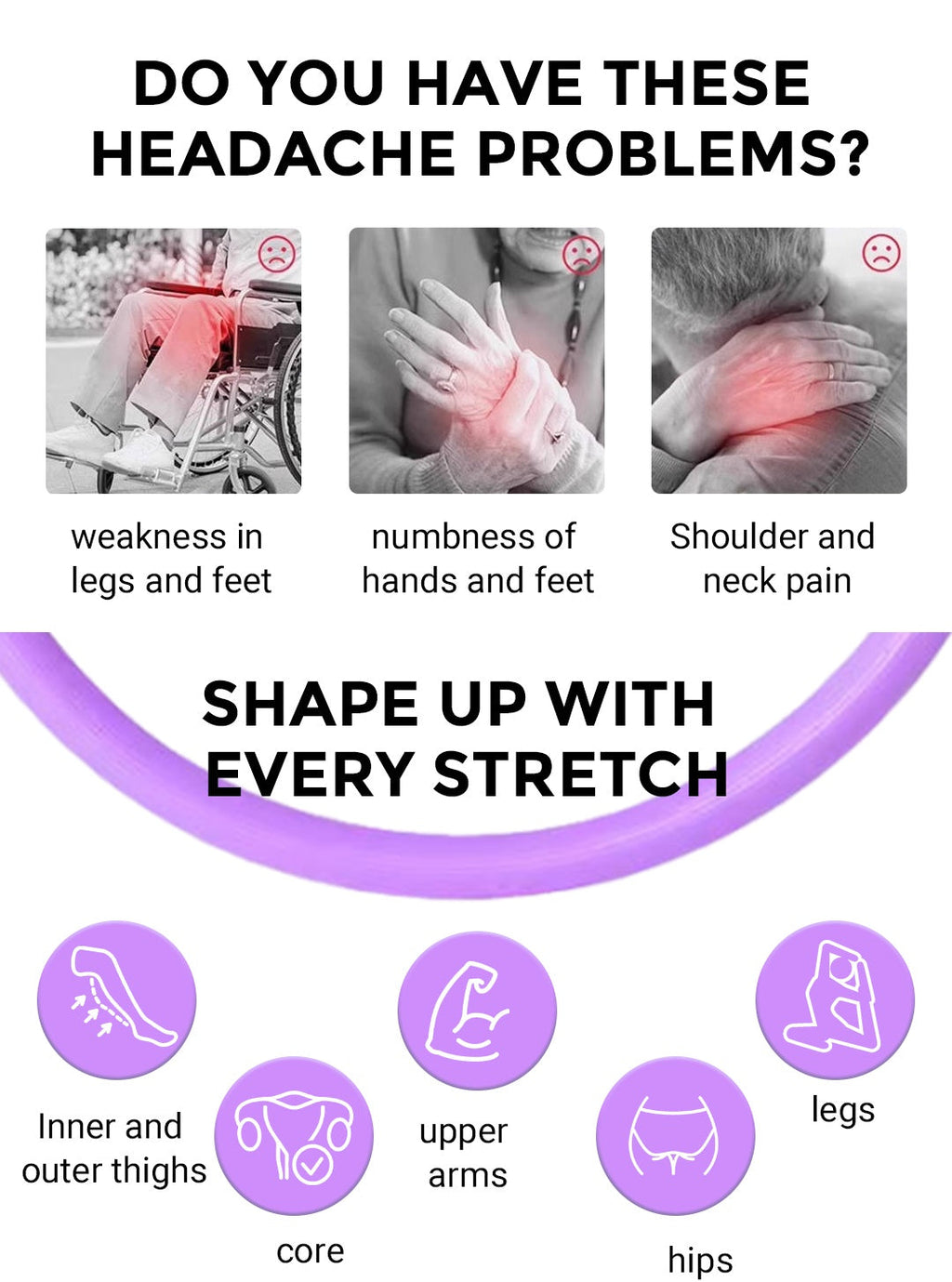 Pilates Ring 12" - Fitness Circle for Resistance Training & Toning