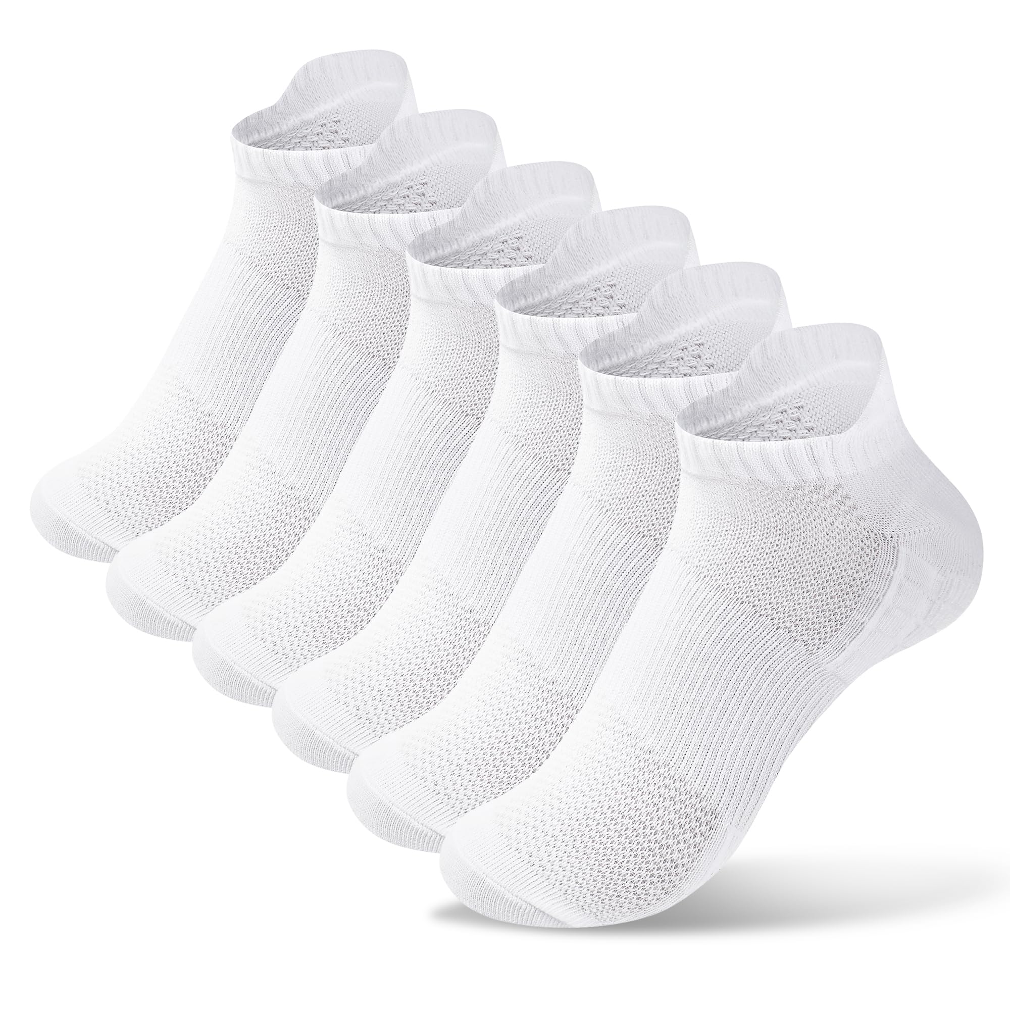 Women's Cushioned Ankle Socks - 7 Pack No-Show Running Socks with Tab