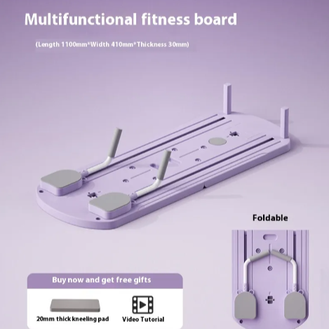 Multifunctional Fitness Board - Core Trainer with Timer, Pink & Purple Options