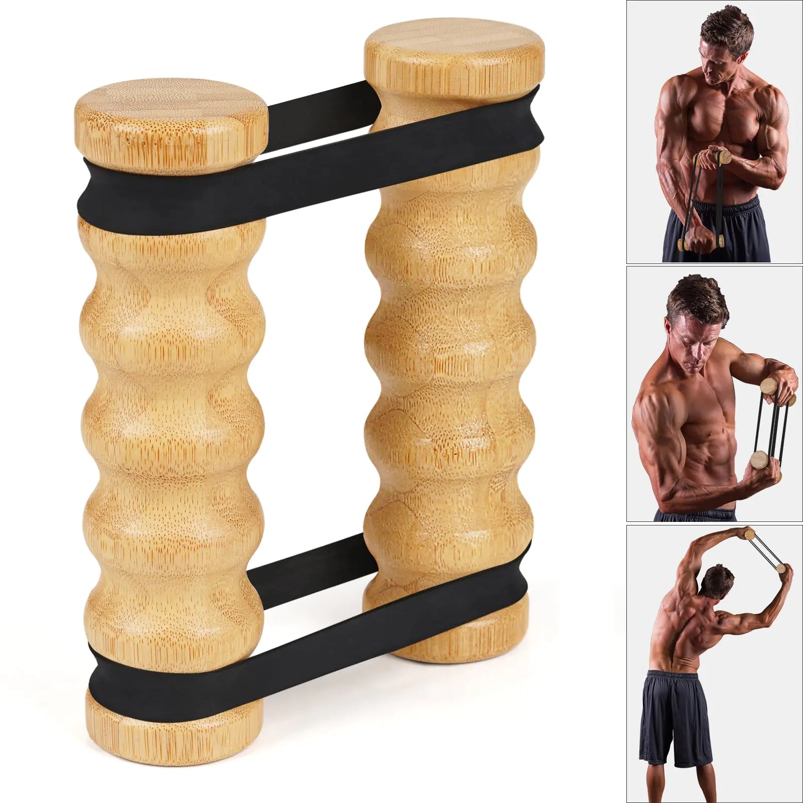 RipStick Resistance Band Trainer - Portable Upper Body Workout Equipment with 8 Bands
