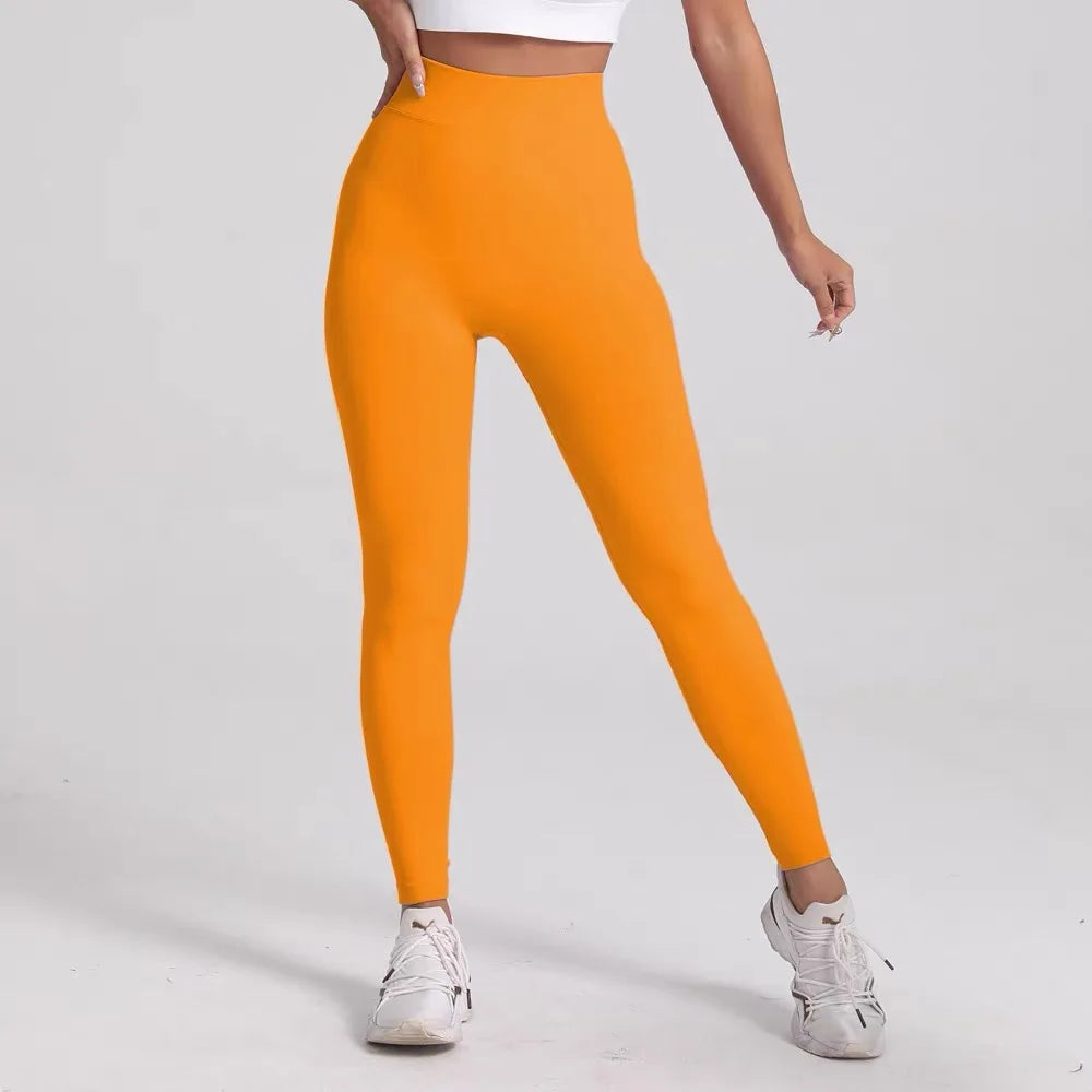 V-Back Scrunch Butt Leggings for Women – Seamless Yoga & Gym Tights | Booty Lifting