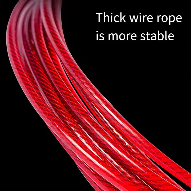 Heavy-Duty Speed Jump Rope - Steel Wire for Boxing, MMA & CrossFit