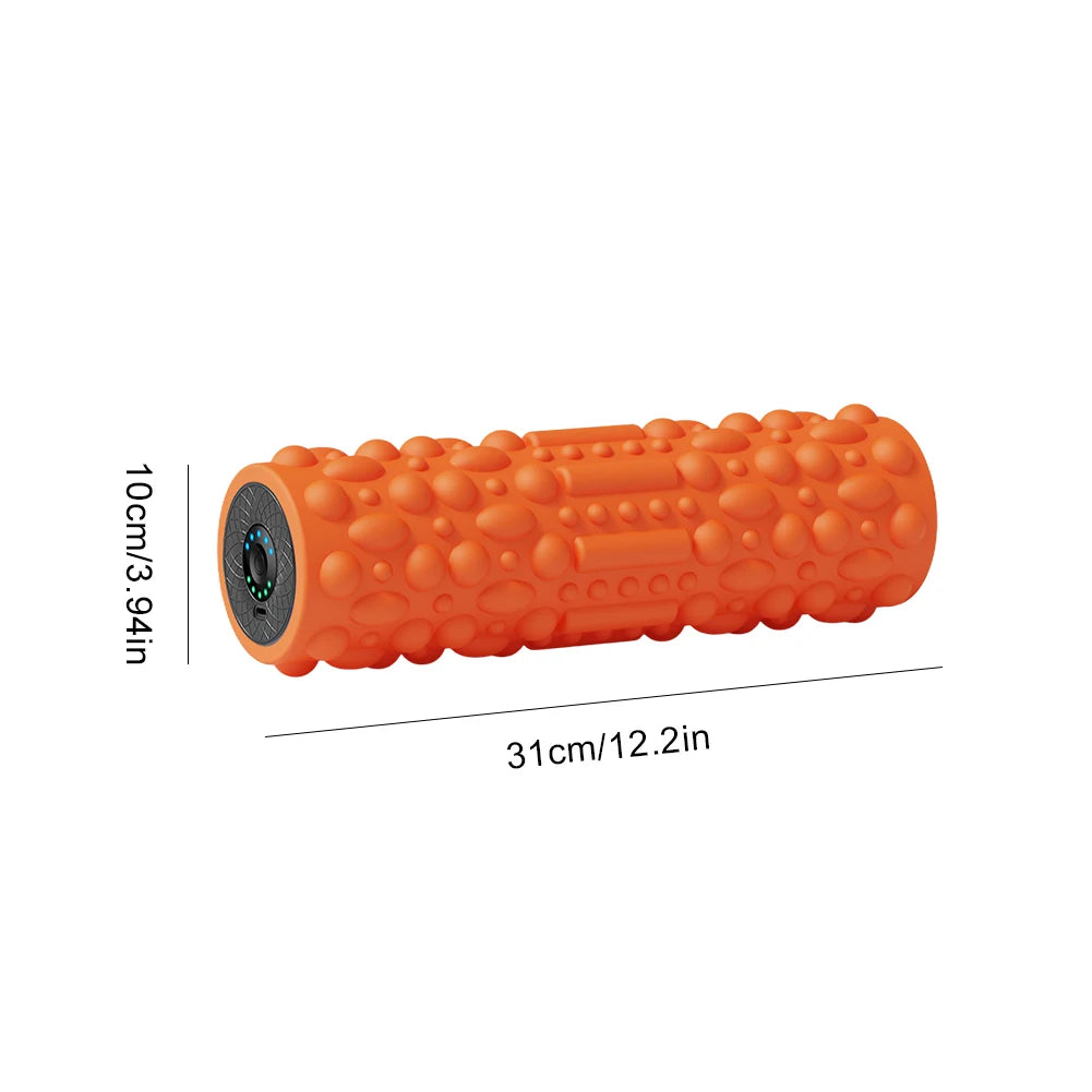 Electric Vibrating Foam Roller - 5-Speed Rechargeable Muscle Massager for Recovery