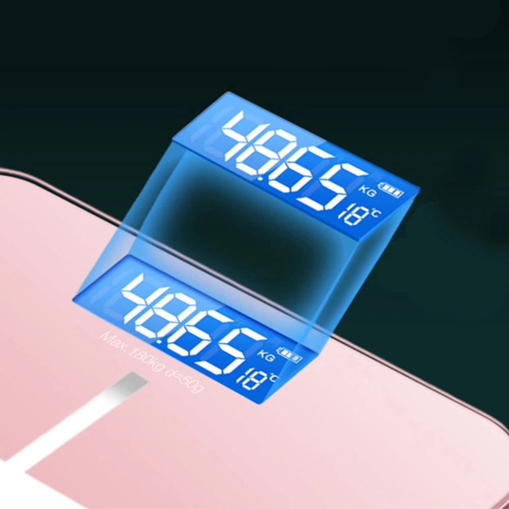 Smart Body Weight Scale - USB Rechargeable LED Display for Home & Office