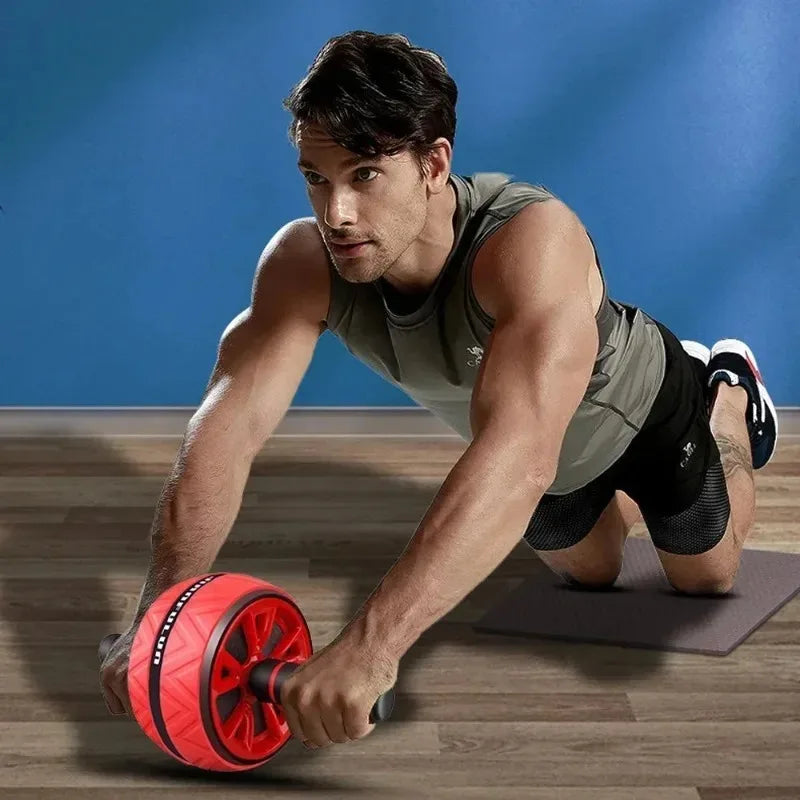 Dual-Wheel Ab Roller - Silent Core Trainer for Home Workouts