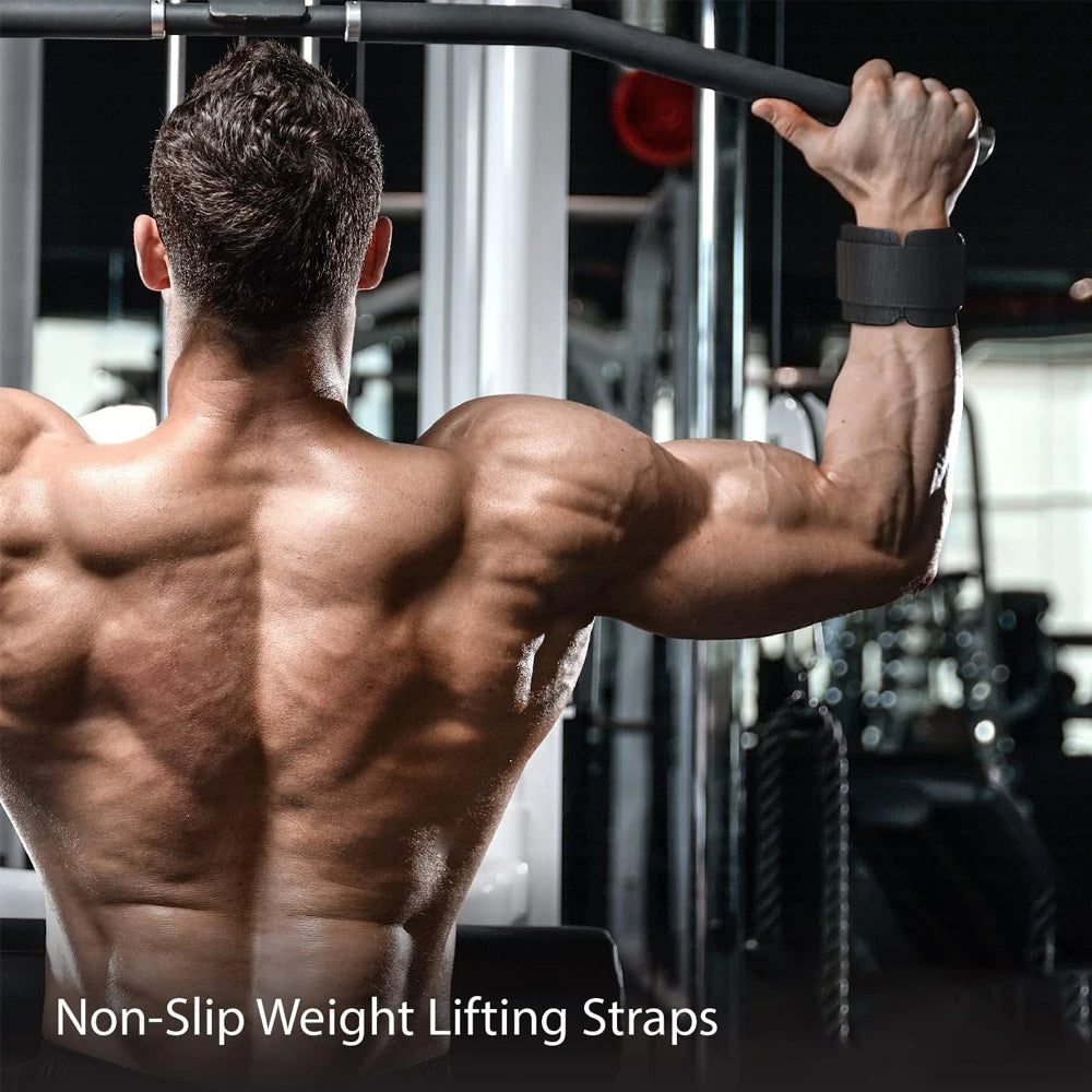 Premium Lifting Straps with Padded Wrist Support