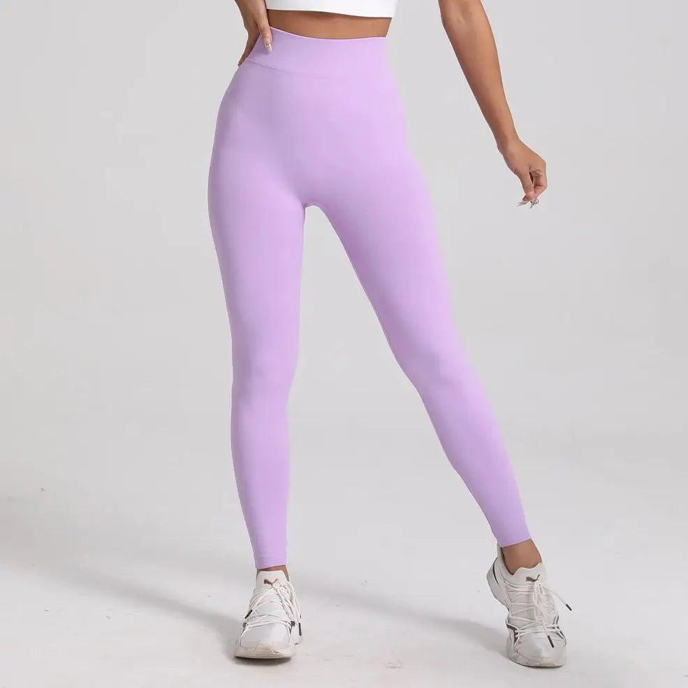 V-Back Scrunch Butt Leggings for Women – Seamless Yoga & Gym Tights | Booty Lifting