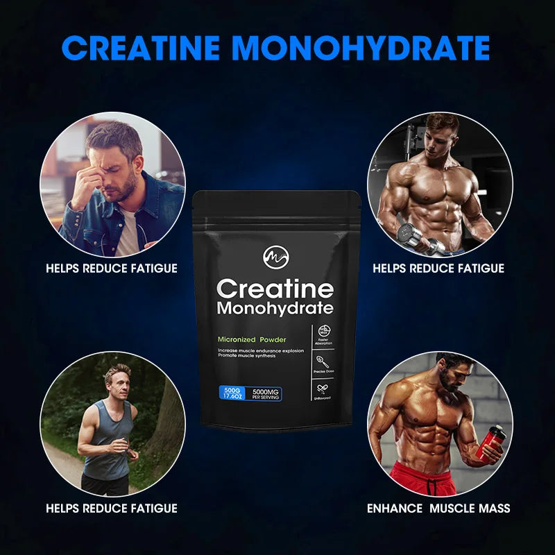 Creatine Monohydrate Powder – 500g | Muscle Growth, Strength & Athletic Performance