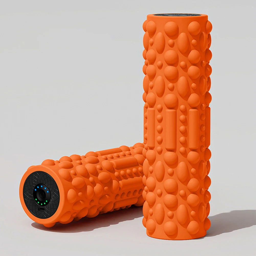 Electric Vibrating Foam Roller - 5-Speed Rechargeable Muscle Massager for Recovery