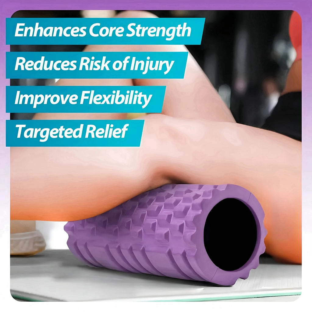 EVA Foam Roller Stick - Deep Tissue Massage for Back & Leg Muscles