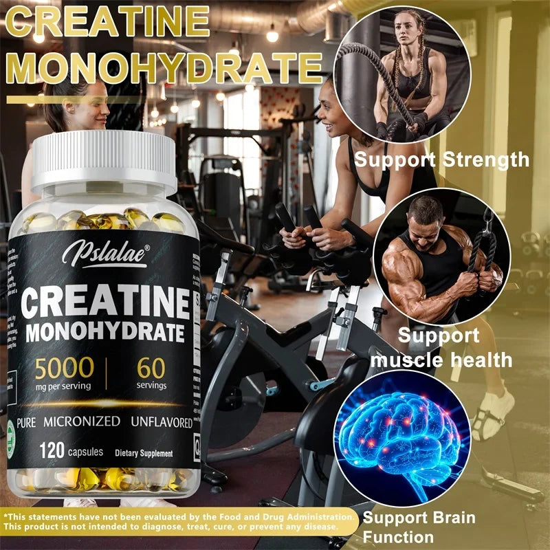 Creatine Monohydrate Capsules - 5g Per Serving