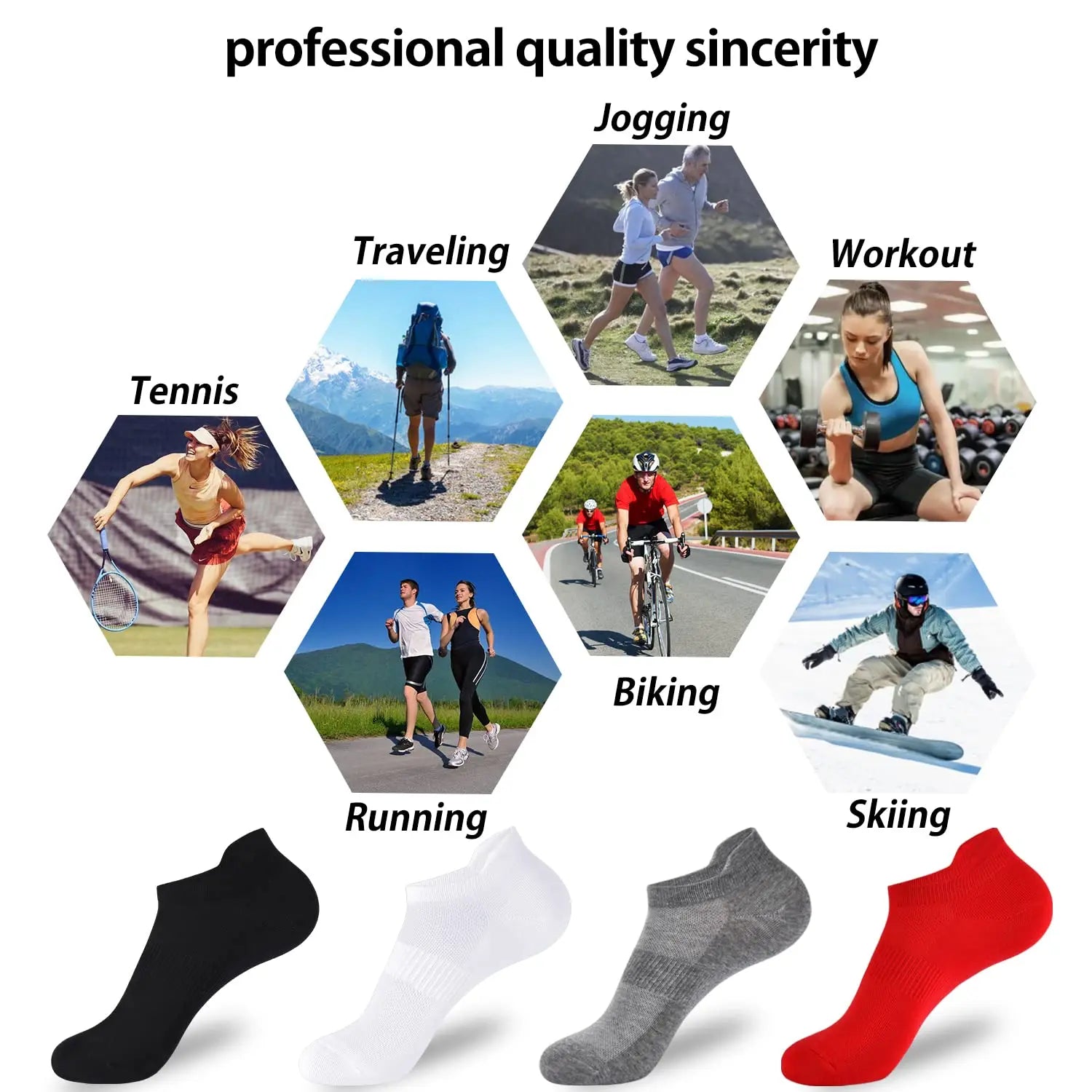 Women's No-Show Ankle Running Socks – Multi-Pack