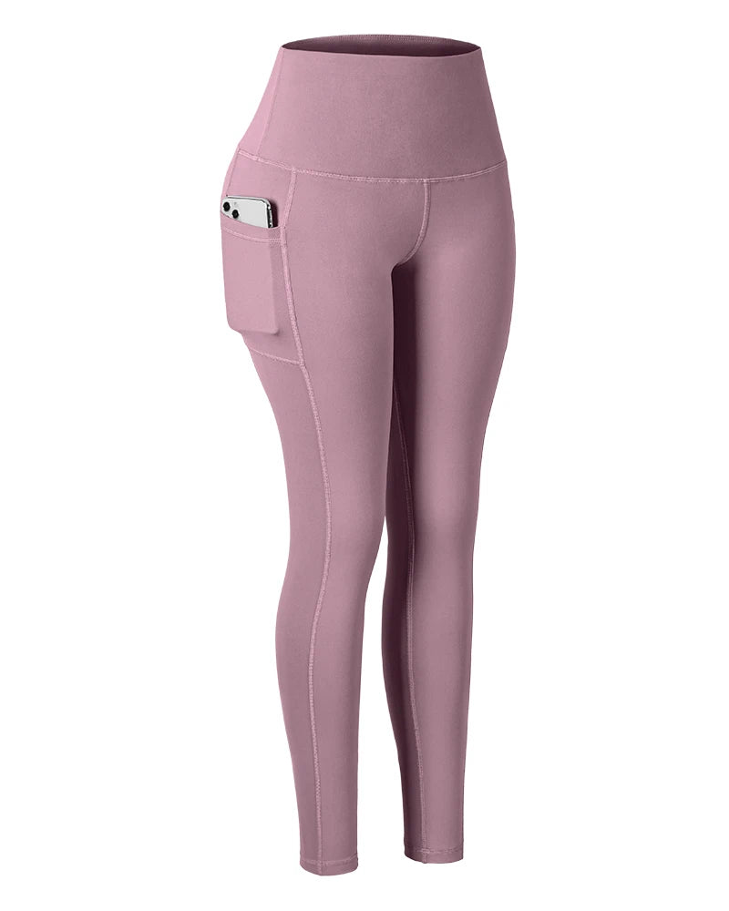High Waist Gym Leggings for Women – Pockets, Stretch & Squat-Proof | Athletic Running Pants