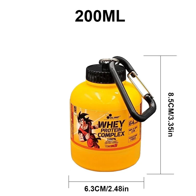 Portable Protein Powder Container - 100/200ml Leak-Proof Supplement Storage