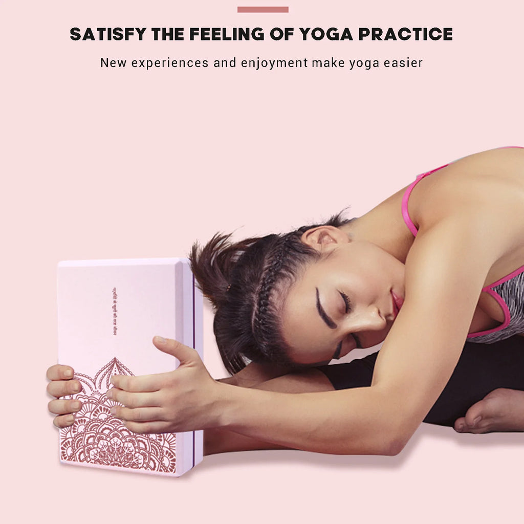 High-Density EVA Yoga Blocks - 2 Pack for Yoga, Pilates & Stretching