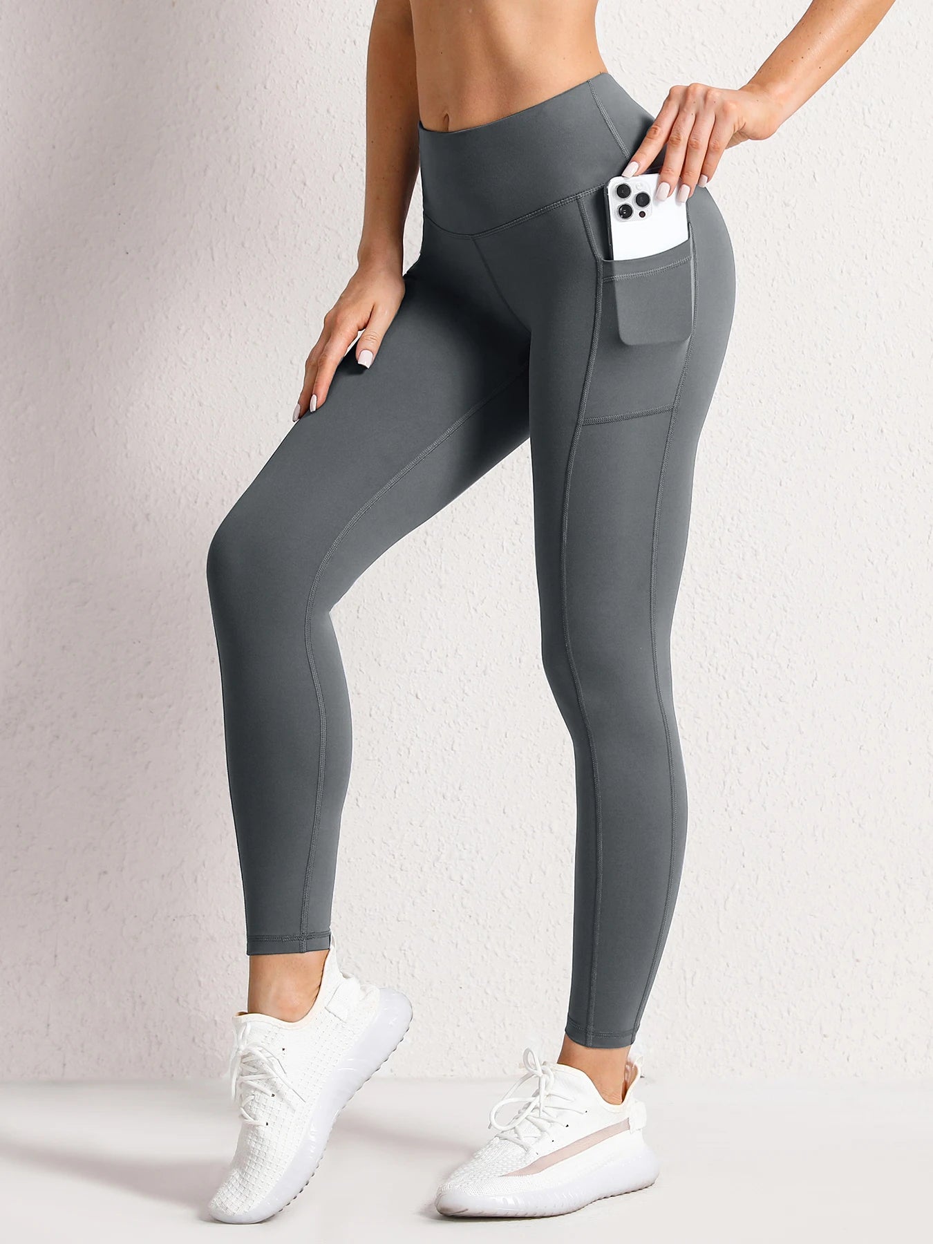 High Waist Gym Leggings for Women – Pockets, Stretch & Squat-Proof | Athletic Running Pants