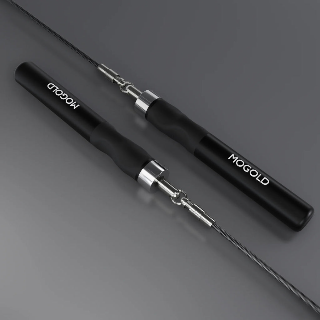 Weighted Jump Rope - Interchangeable 3.0-5.0 lb Cables with Aluminum Handles