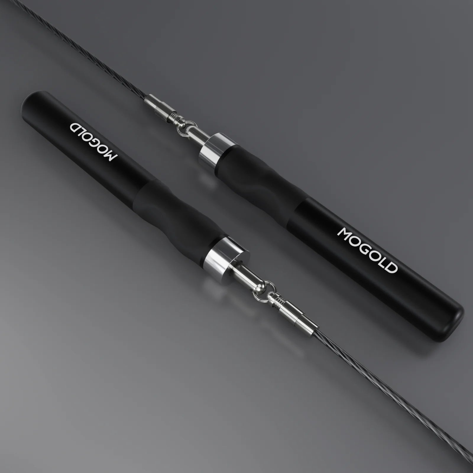 Weighted Jump Rope - Interchangeable 3.0-5.0 lb Cables with Aluminum Handles