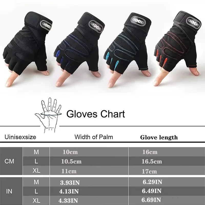 Gym Gloves with Wrist Support - Weight Lifting Gloves for Men & Women