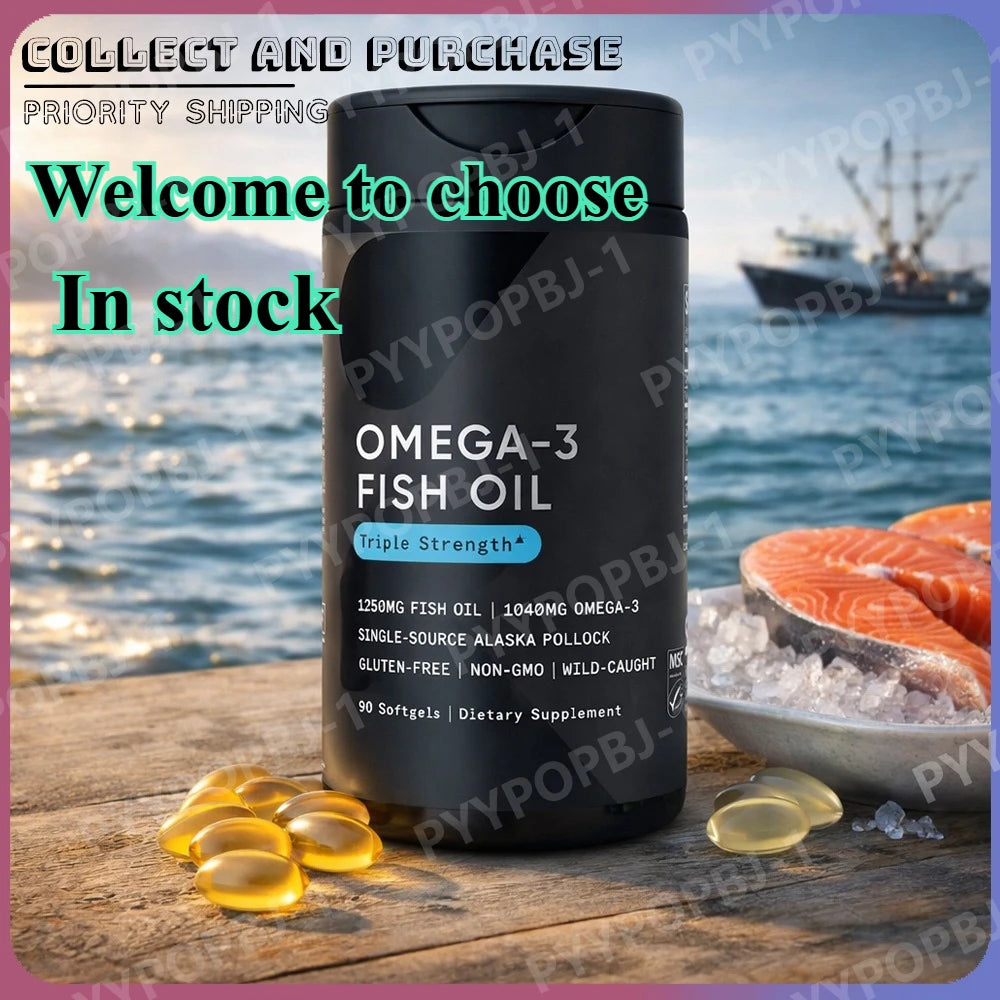 Omega-3 Fish Oil Softgels – Wild Alaska Pollock | 90 Softgels