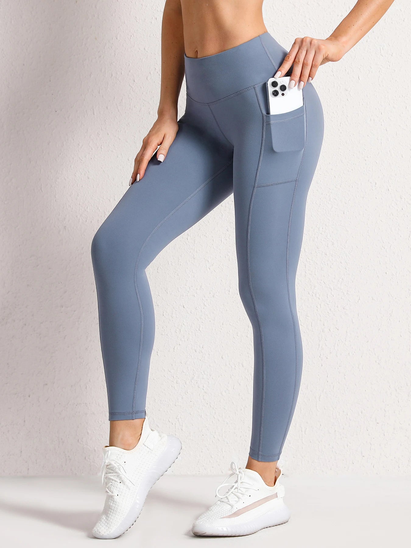 High Waist Gym Leggings for Women – Pockets, Stretch & Squat-Proof | Athletic Running Pants