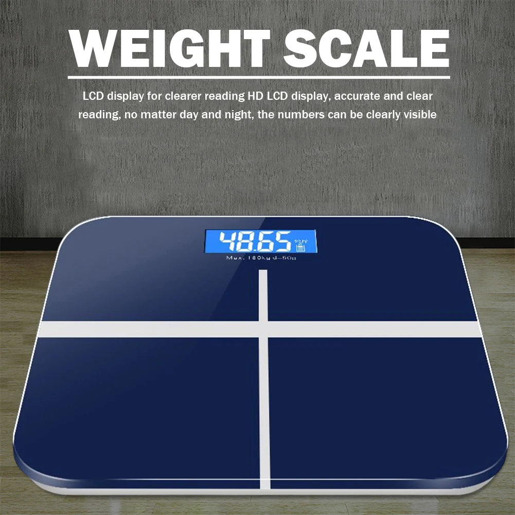 Smart Body Weight Scale - USB Rechargeable LED Display for Home & Office