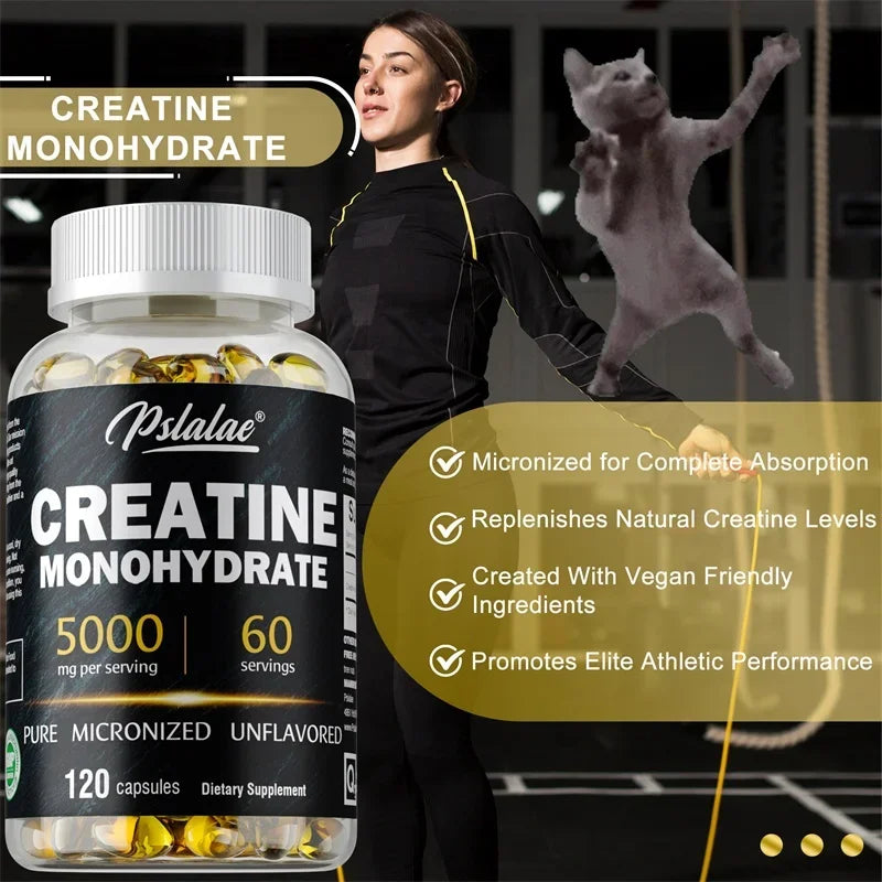 Creatine Monohydrate Capsules - 5g Per Serving