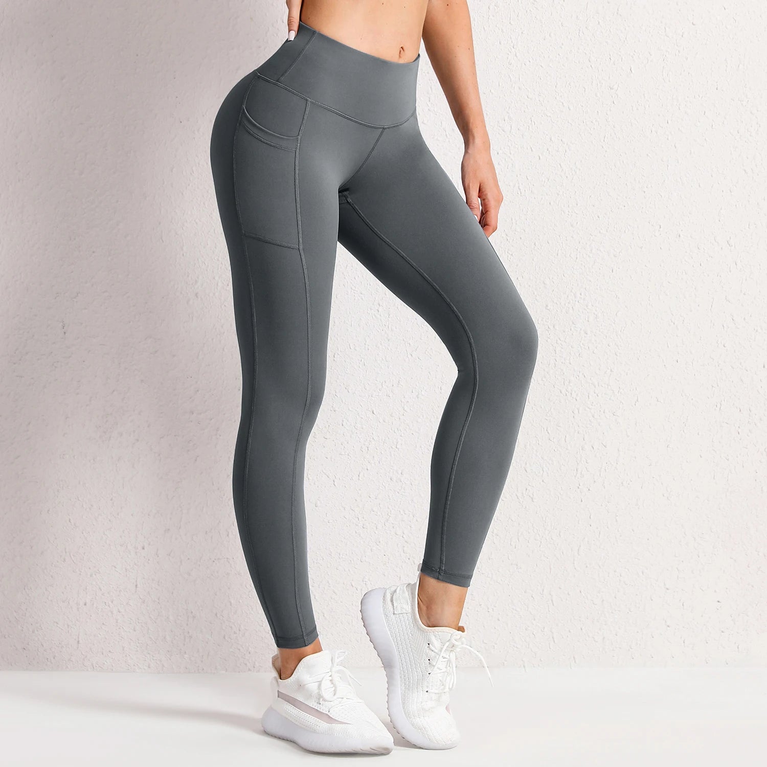 High Waist Gym Leggings for Women – Pockets, Stretch & Squat-Proof | Athletic Running Pants