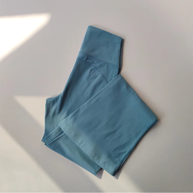 High-Waist Flare Yoga Leggings - Breathable Wide Leg Pants