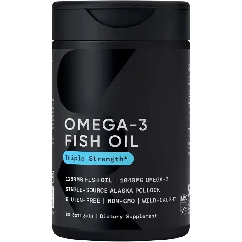 Omega-3 Fish Oil Softgels – Wild Alaska Pollock | 90 Softgels
