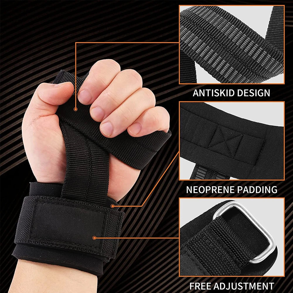 Premium Lifting Straps with Padded Wrist Support