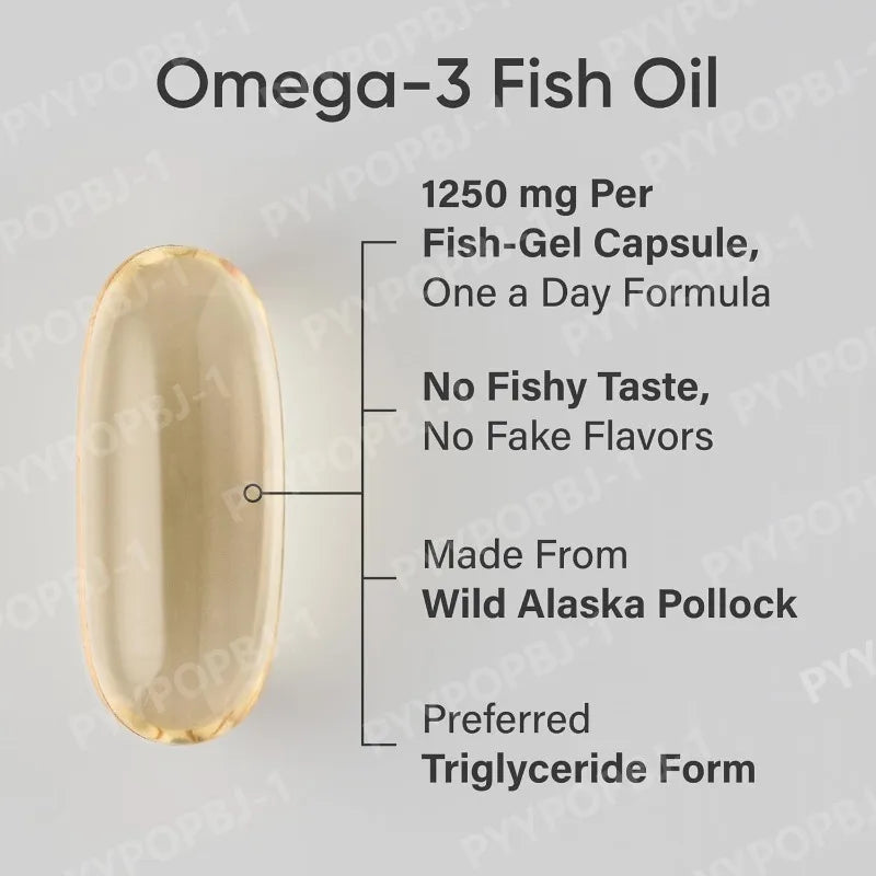 Omega-3 Fish Oil Softgels – Wild Alaska Pollock | 90 Softgels