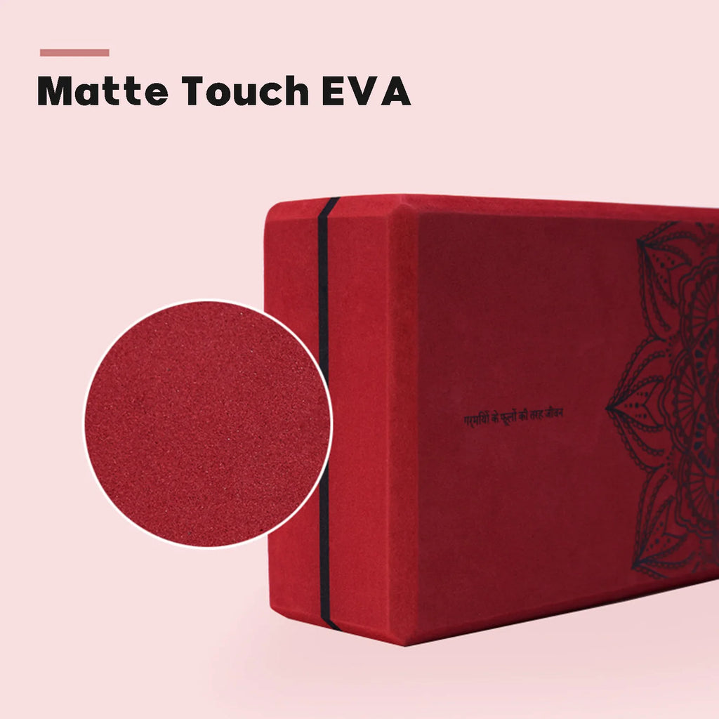 High-Density EVA Yoga Blocks - 2 Pack for Yoga, Pilates & Stretching