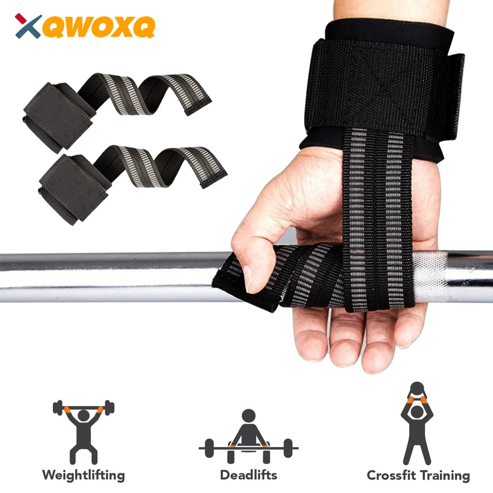 Premium Lifting Straps with Padded Wrist Support