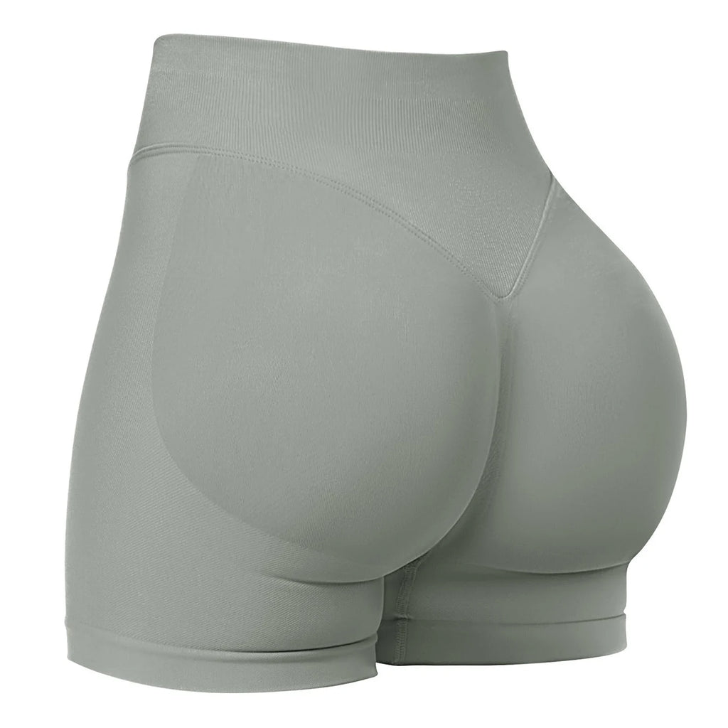 Low-Waist Seamless Shorts - High Stretch Gym & Yoga Shorts