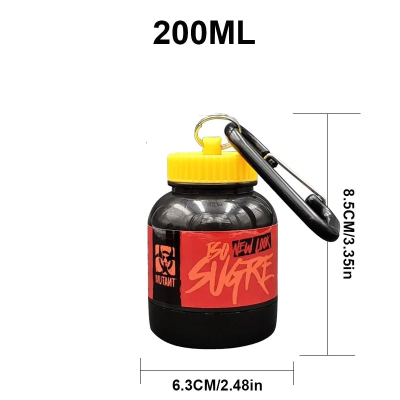 Portable Protein Powder Container - 100/200ml Leak-Proof Supplement Storage