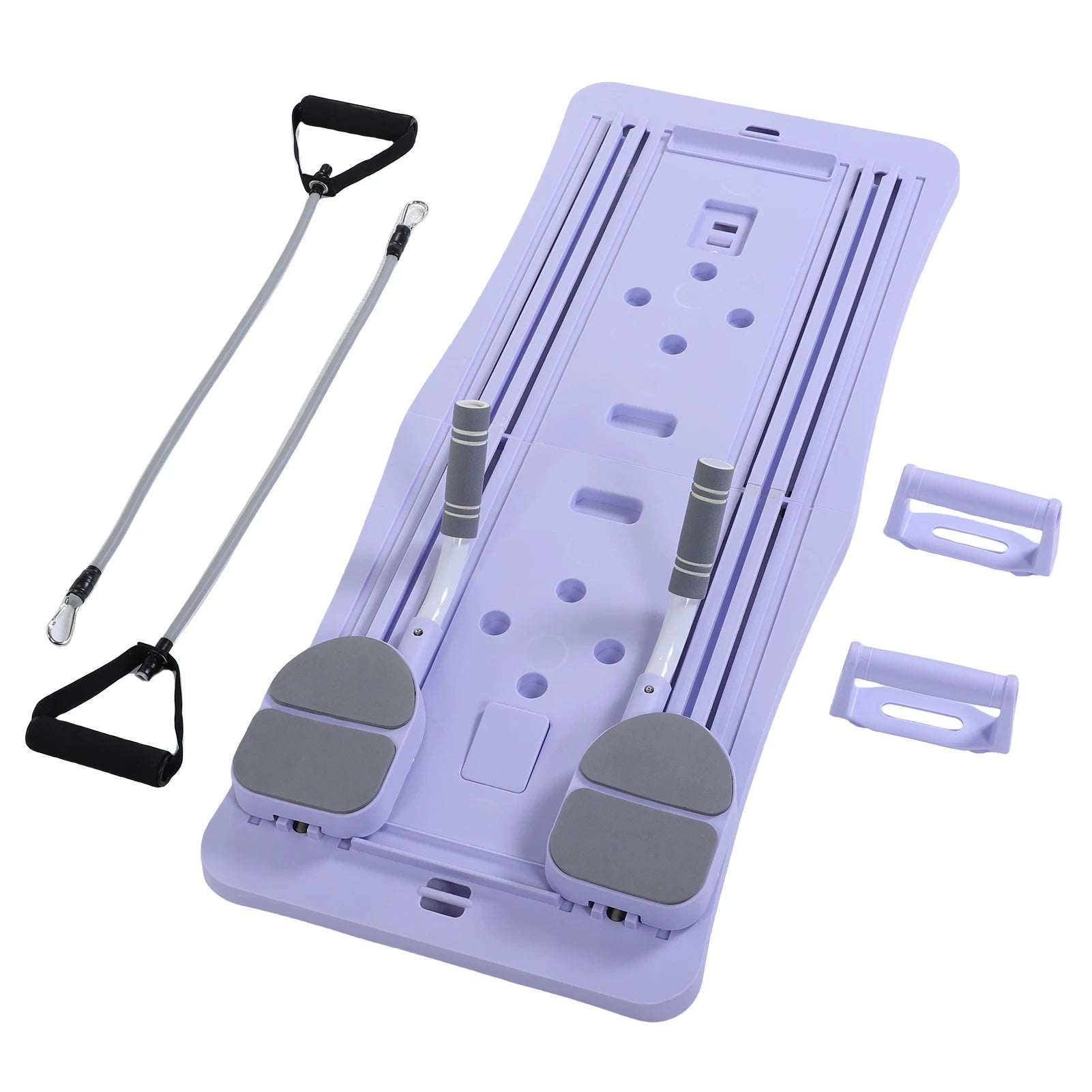 Foldable Pilates Board - 4-in-1 Core Trainer with Ab Wheel for Home Gym