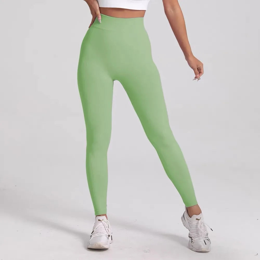 V-Back Scrunch Butt Leggings for Women – Seamless Yoga & Gym Tights | Booty Lifting
