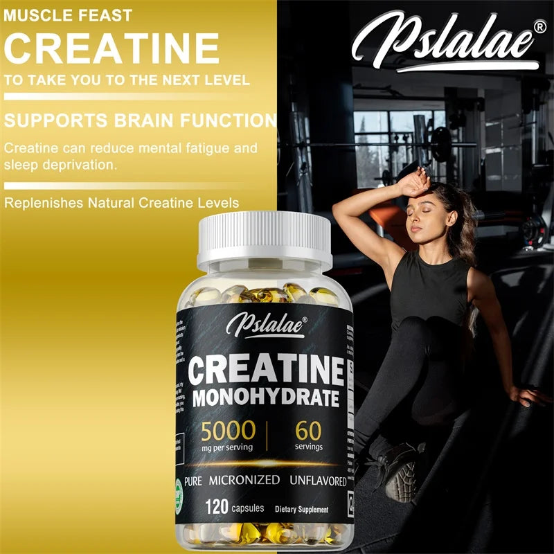 Creatine Monohydrate Capsules - 5g Per Serving