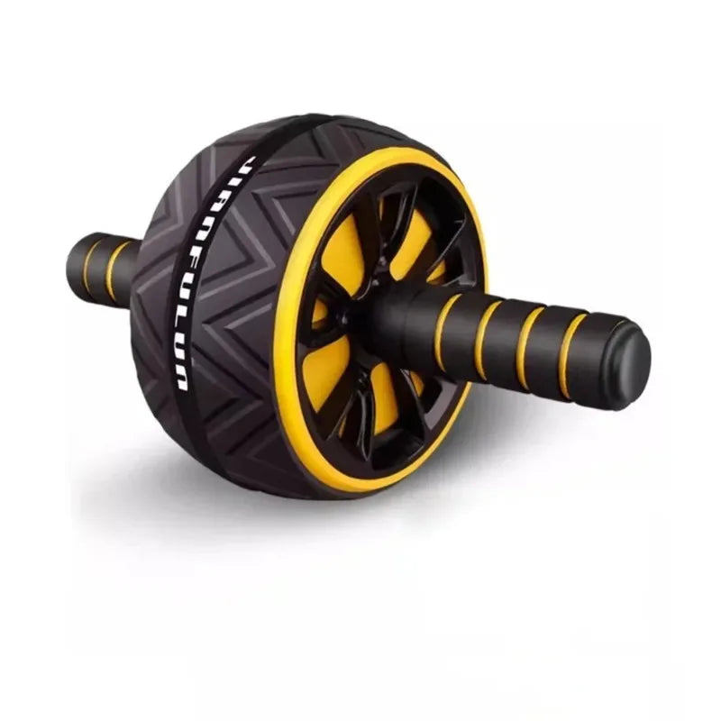 Dual-Wheel Ab Roller - Silent Core Trainer for Home Workouts yellow