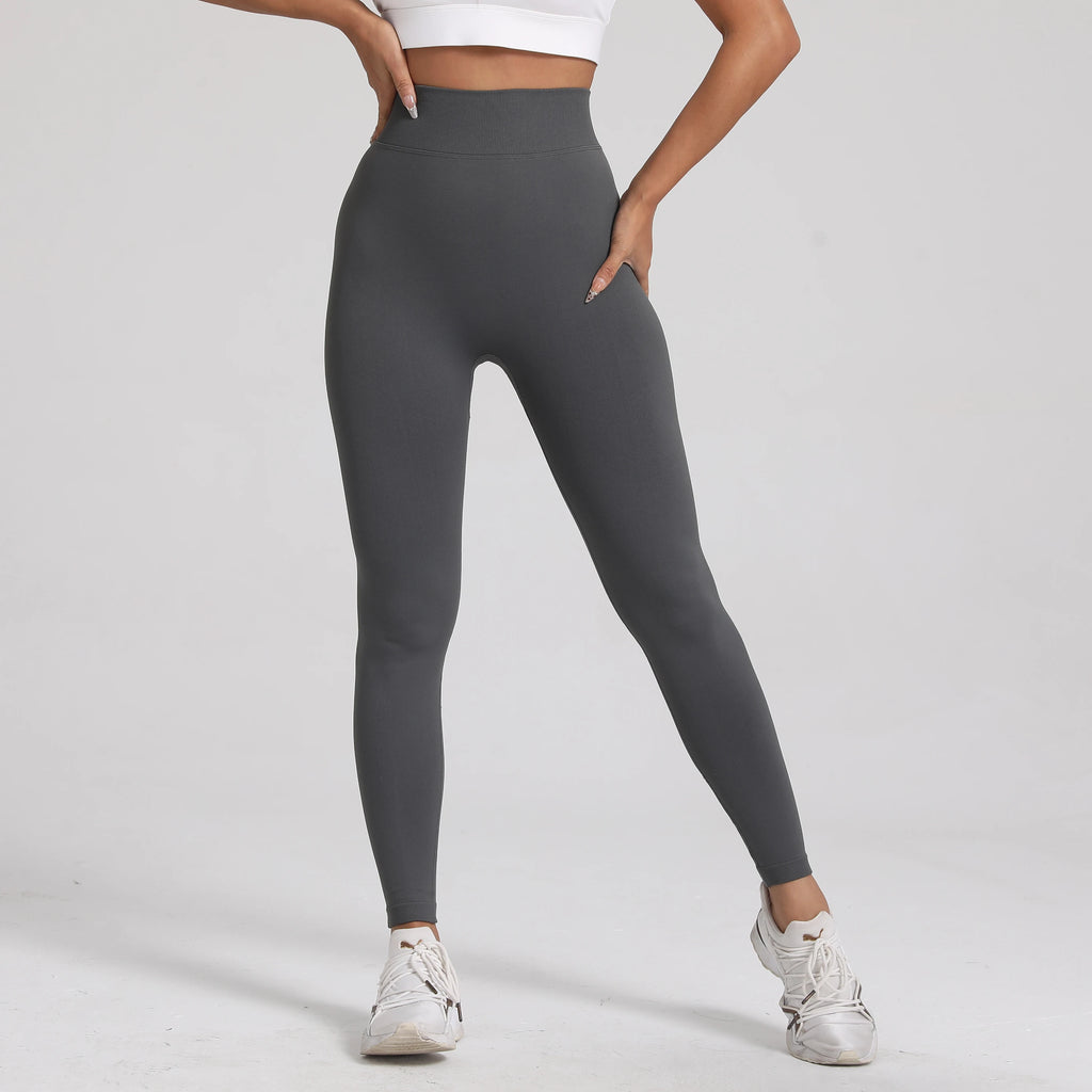 V-Back Scrunch Butt Leggings for Women – Seamless Yoga & Gym Tights | Booty Lifting